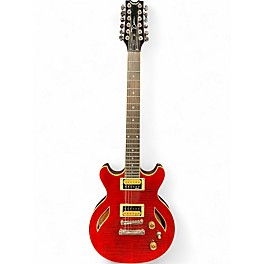 Used Dean Sarasota 12 String Candy Apple Red Hollow Body Electric Guitar