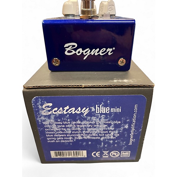 Used Bogner Ecstasy Mini Blue Overdrive Effect Pedal