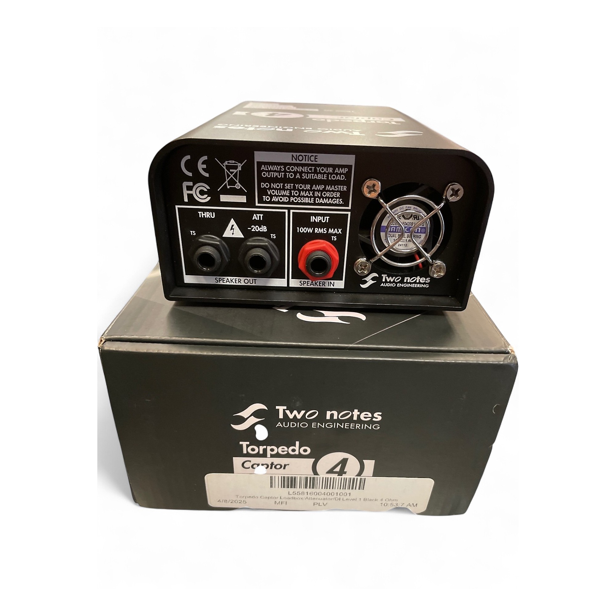 Two notes Torpedo Captor 4Ω Torpedo Captor X - Two notes