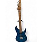 Used Ibanez MM7 TAB Martin Miller Signature Transparent Aqua Blue Solid Body Electric Guitar thumbnail