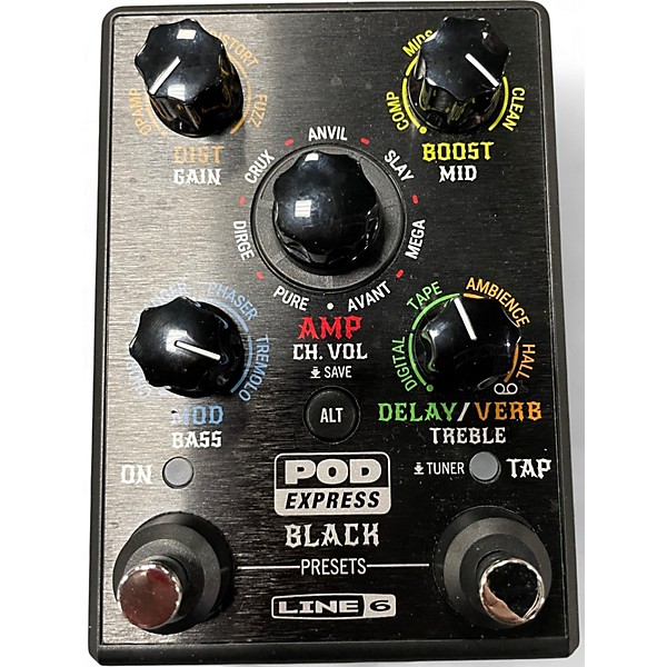 Used Line 6 Pod Express Black Effect Pedal