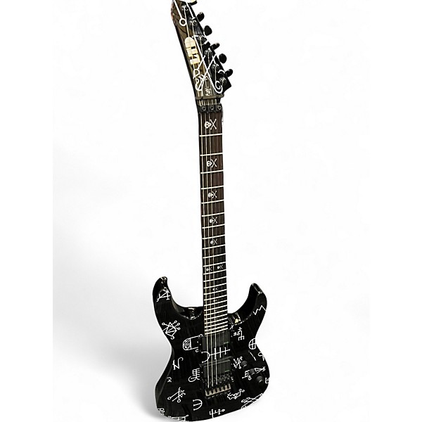 Used Ltd HAMMET DEMONOLOGY Black Solid Body Electric Guitar