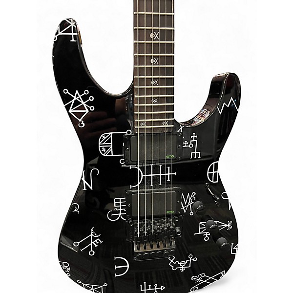 Used Ltd HAMMET DEMONOLOGY Black Solid Body Electric Guitar
