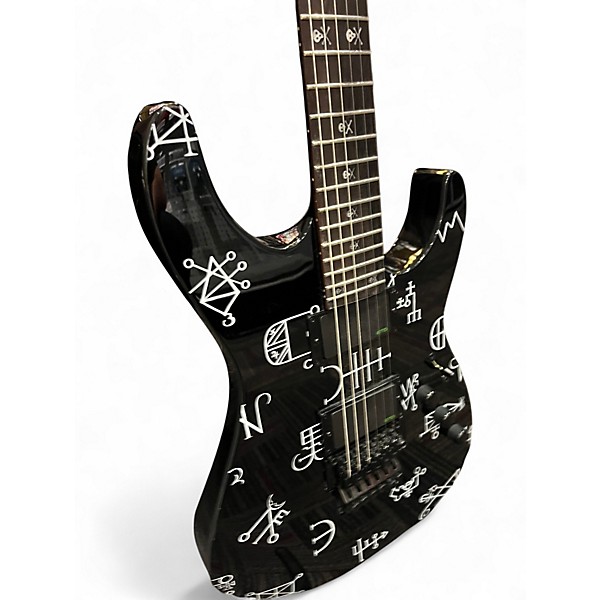 Used Ltd HAMMET DEMONOLOGY Black Solid Body Electric Guitar