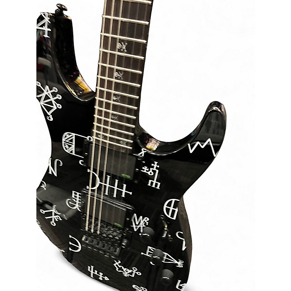 Used Ltd HAMMET DEMONOLOGY Black Solid Body Electric Guitar