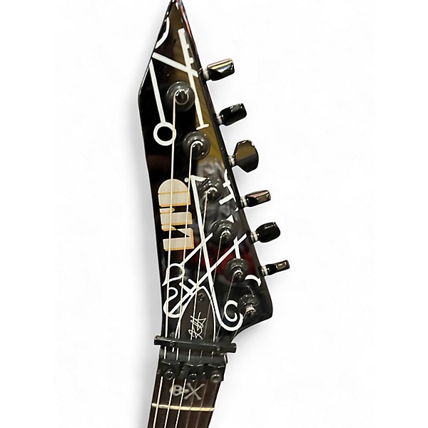 Used Ltd HAMMET DEMONOLOGY Black Solid Body Electric Guitar