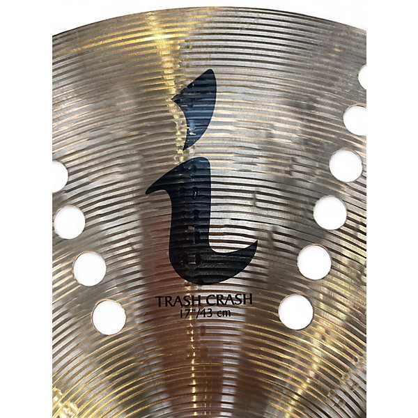Used Zildjian 17in i family trash crash Cymbal