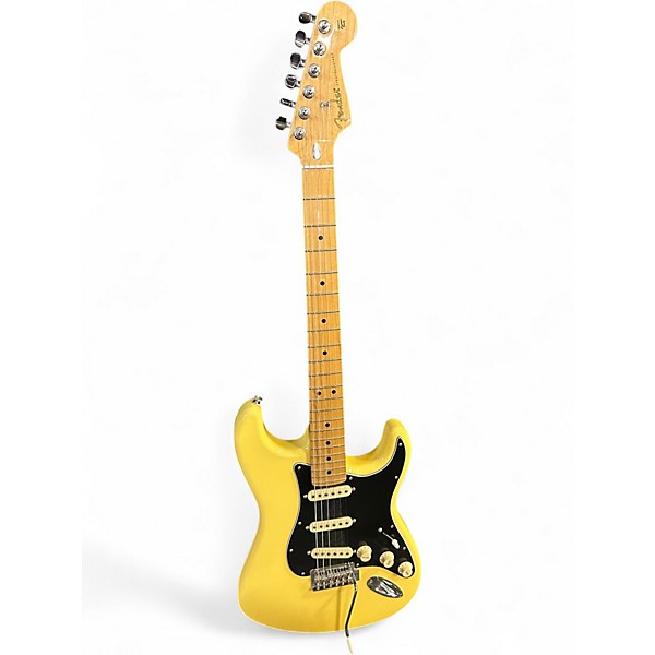 Used Fender Player Stratocaster Yellow Solid Body Electric Guitar