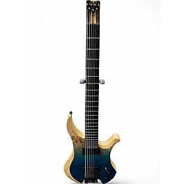 Used Agile Chiral Nirvana 730 Reverse Blue Fade Solid Body Electric Guitar