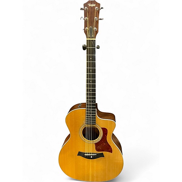 Used Taylor 214CE Natural Acoustic Electric Guitar Natural