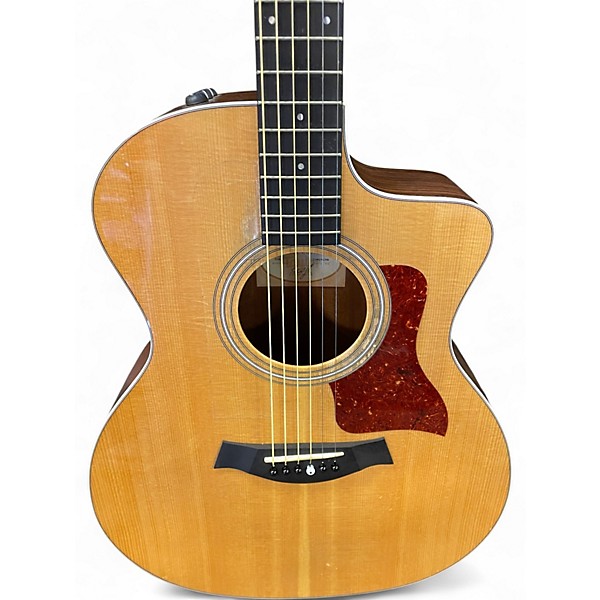Used Taylor 214CE Natural Acoustic Electric Guitar