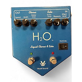 Used Visual Sound H2O Liquid Chorus Echo Effect Processor