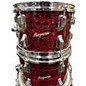 Vintage 1960s Rogers 4 Piece Holiday Red Onyx Drum Kit