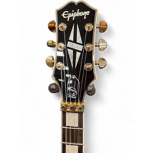 Used Epiphone Alex Lifeson Les Paul Custom Axcess Ruby Solid Body Electric Guitar