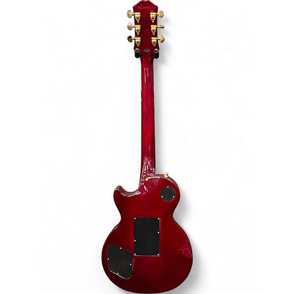 Used Epiphone Alex Lifeson Les Paul Custom Axcess Ruby Solid Body Electric Guitar