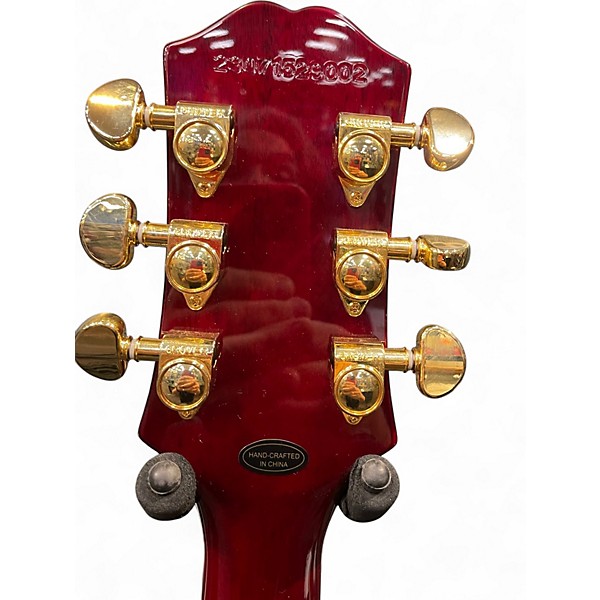 Used Epiphone Alex Lifeson Les Paul Custom Axcess Ruby Solid Body Electric Guitar