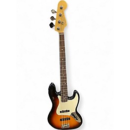 Used 2005 Fender American Standard Jazz Bass 3 Color Sunburst Electric Bass Guitar