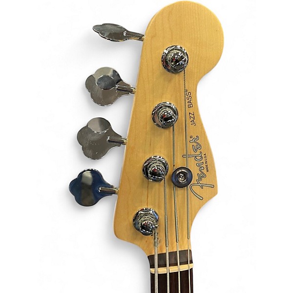 Used 2005 Fender American Standard Jazz Bass 3 Color Sunburst Electric Bass Guitar