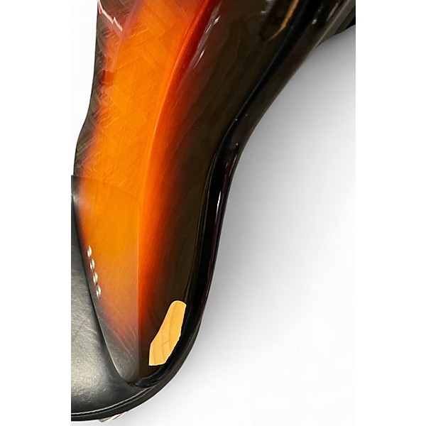 Used 2005 Fender American Standard Jazz Bass 3 Color Sunburst Electric Bass Guitar