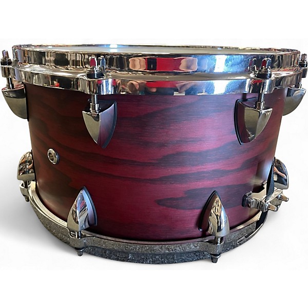 Used Orange County Drum & Percussion 7X13 Maple Ash Snare Red Drum