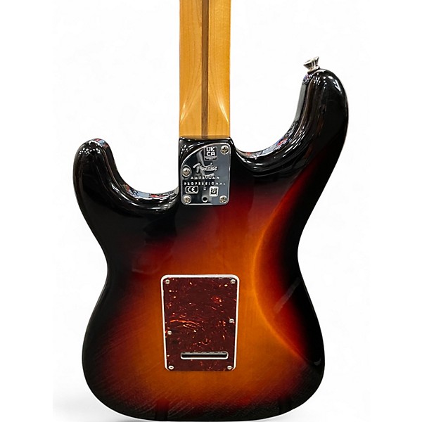 Used 2023 Fender American Professional II Stratocaster 3 Tone Sunburst Solid Body Electric Guitar