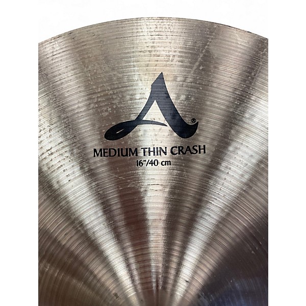 Used Zildjian 16in A Custom Medium Thin Crash Cymbal