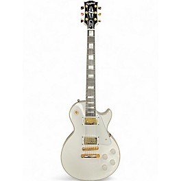 Used Epiphone Inspired by Gibson Les Paul Custom Alpine White Solid Body Electric Guitar