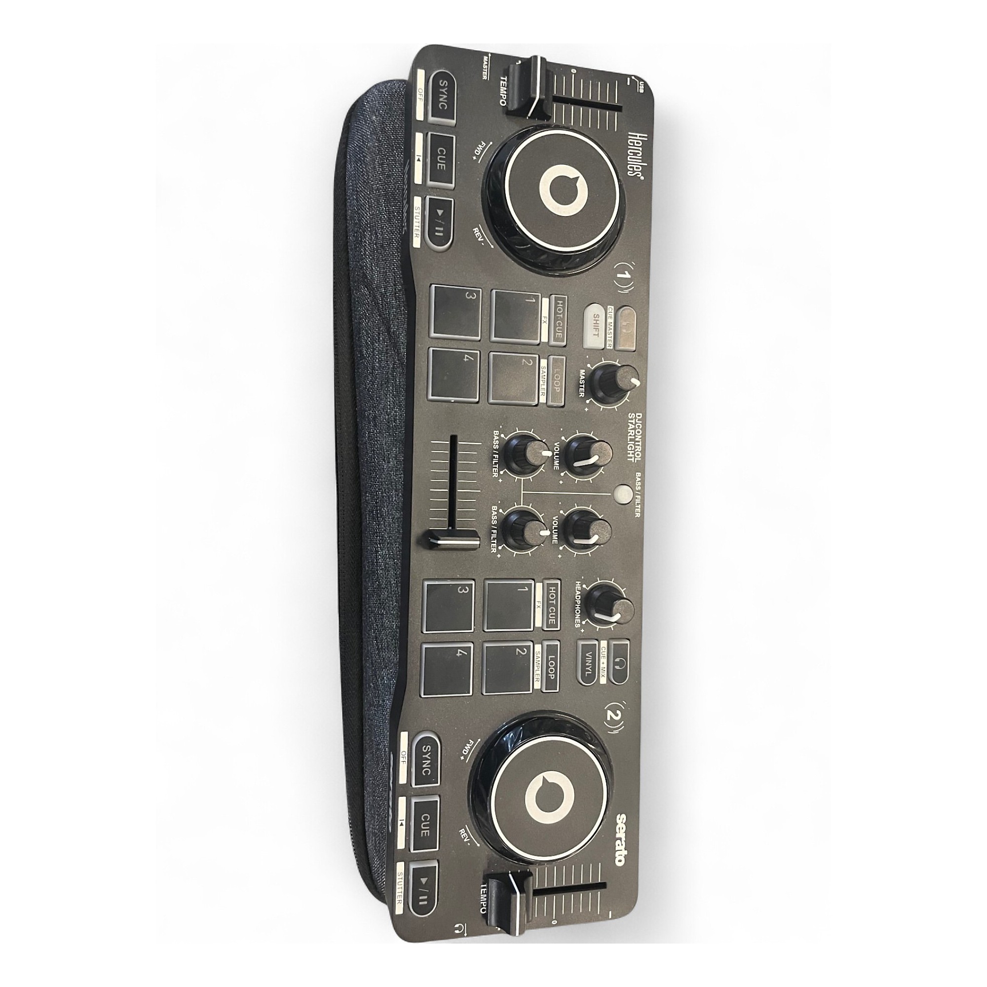 Used Hercules DJ DJControl Starlight Controller for Serato