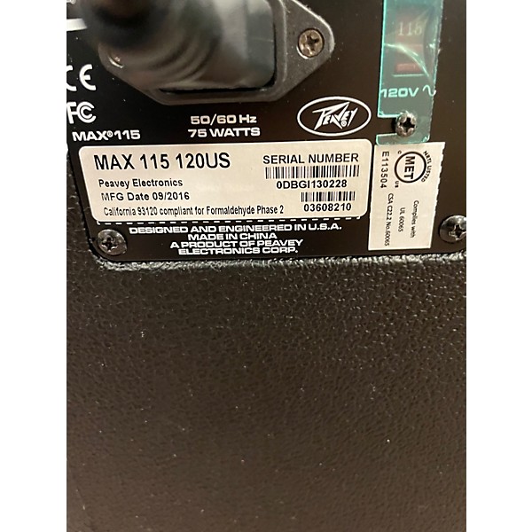 Used Peavey Max 115 1X15 Bass Combo Amp