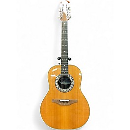 Used Ovation 1755 CUSTOM BALLADEER 12 STRING Natural 12 String Acoustic Electric Guitar