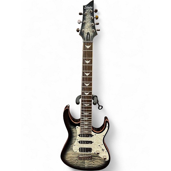 Used 2017 Schecter Guitar Research BANSHEE EXTREME 7 SILVER
