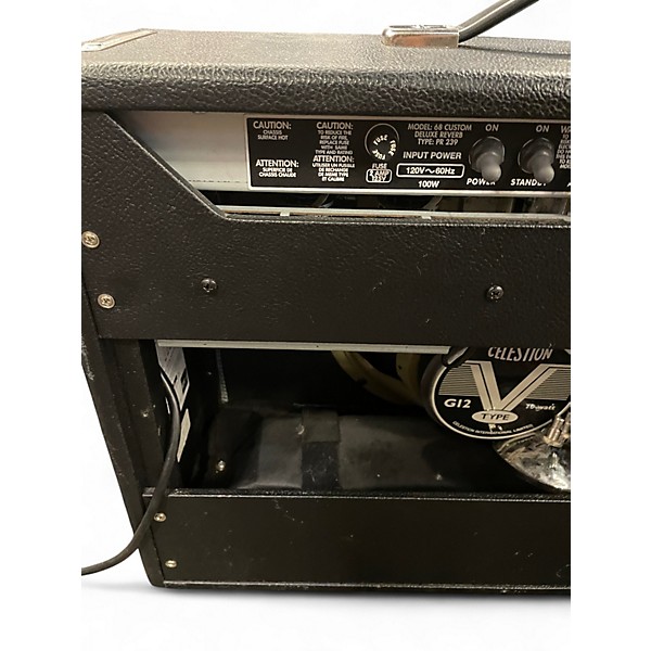 Used Fender 1968 Custom Deluxe Reverb 22W 1x12 Tube Guitar Combo Amp