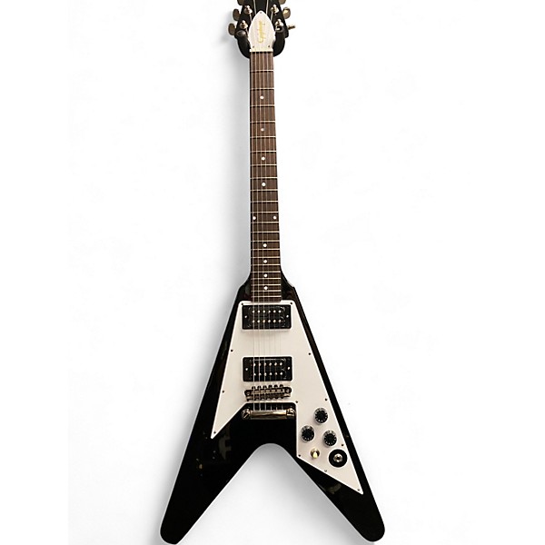 Used Epiphone FLYING V  Black Solid Body Electric Guitar