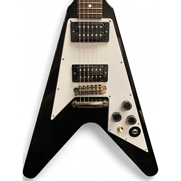 Used Epiphone FLYING V  Black Solid Body Electric Guitar