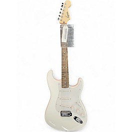 Used Squier STRATOCASTER WHITE Solid Body Electric Guitar