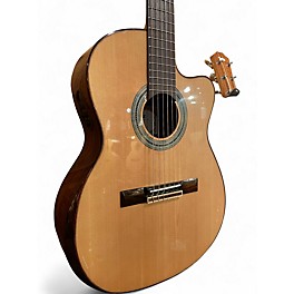 Used Alvarez ac70hce Natural Classical Acoustic Electric Guitar