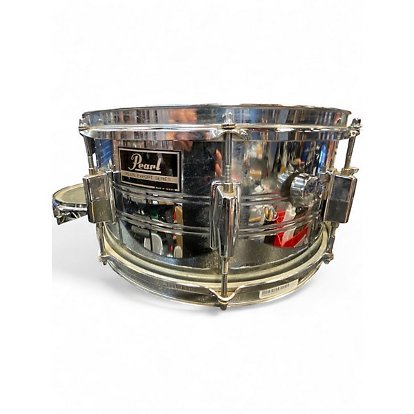 Used Pearl 14X6 EXPORT SERIES SNARE Silver Drum
