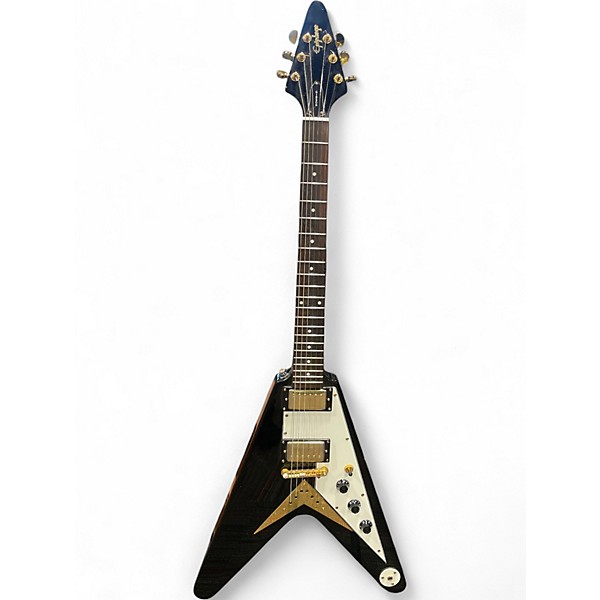 Used Epiphone 1958 Reissue Flying V Ebony Solid Body