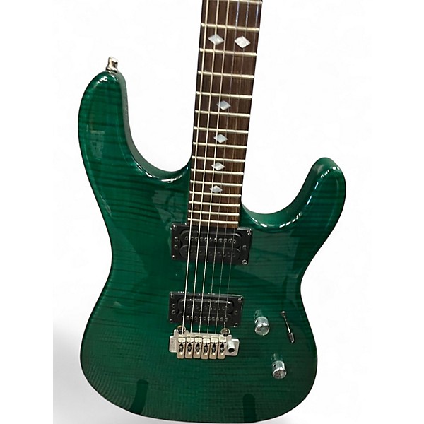 Used Carvin DC600 Trans Green Solid Body Electric Guitar