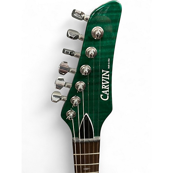 Used Carvin DC600 Trans Green Solid Body Electric Guitar