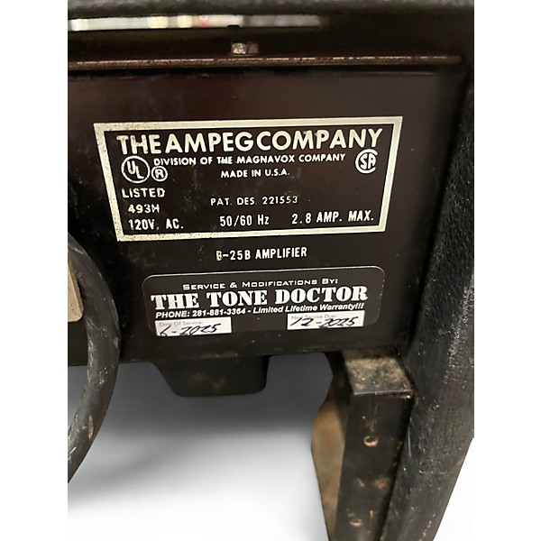 Vintage 1972 Ampeg b-25b Tube Bass Amp Head