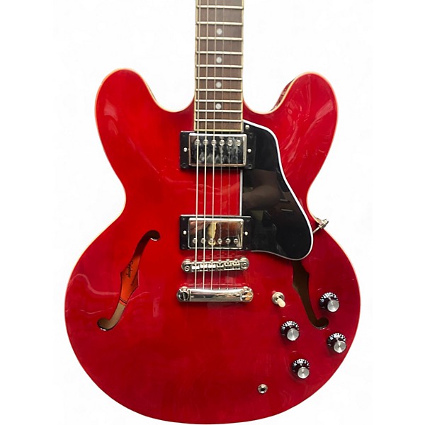 Used Epiphone ES355 Candy Apple Red Hollow Body Electric Guitar