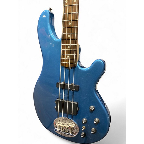 Used Lakland 44-02 Skyline Series Blue Electric Bass Guitar