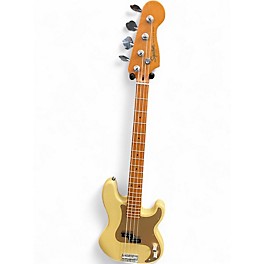 Used Squier 40TH ANNIVERSARY PRECISION BASS Yellow Electric Bass Guitar