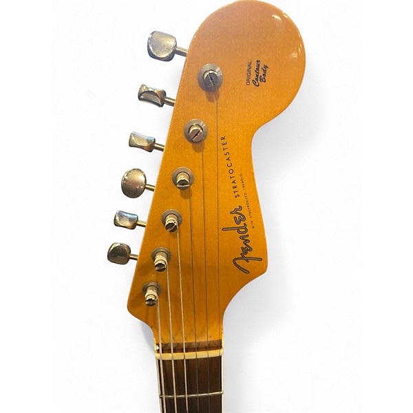 Used Fender Eric Johnson Thinline Stratocaster Tropical Turquoise Hollow Body Electric Guitar