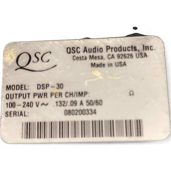Used QSC dsp-30 Channel Strip