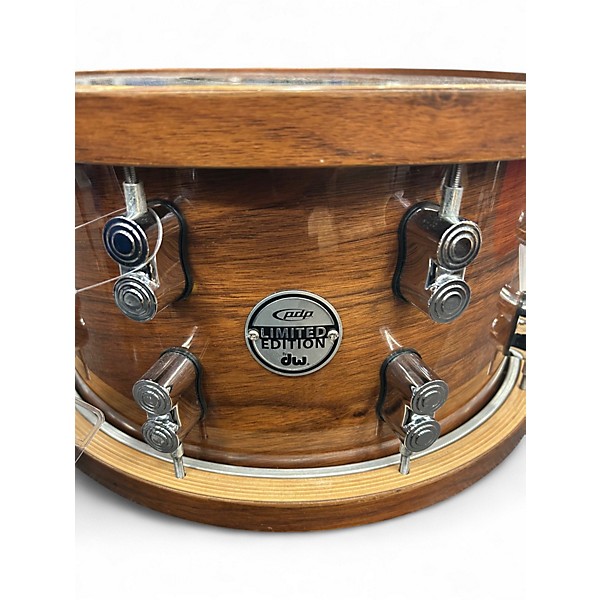 Used PDP by DW 14in Drum Workshop Limited Edition - 10 Ply Maple & Walnut Snare Walnut Drum