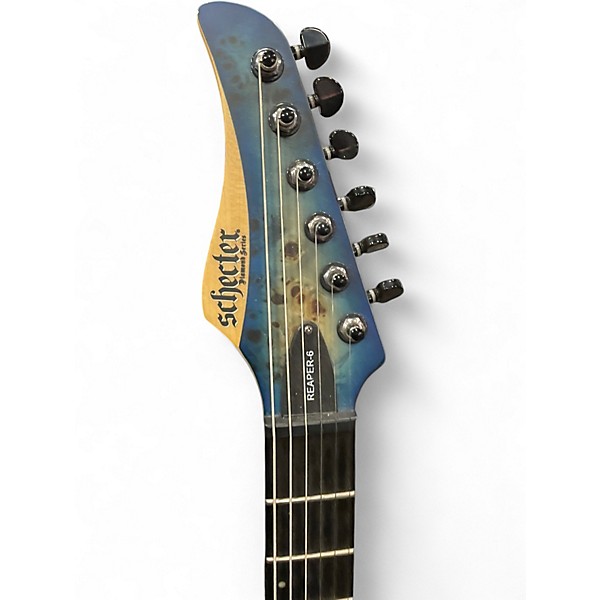 Used Schecter Guitar Research REAPER 6 Seafoam Pearl Solid Body Electric Guitar