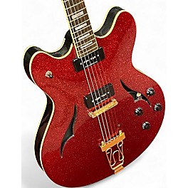 Used Peavey JF2EX Red Sparkle Hollow Body Electric Guitar