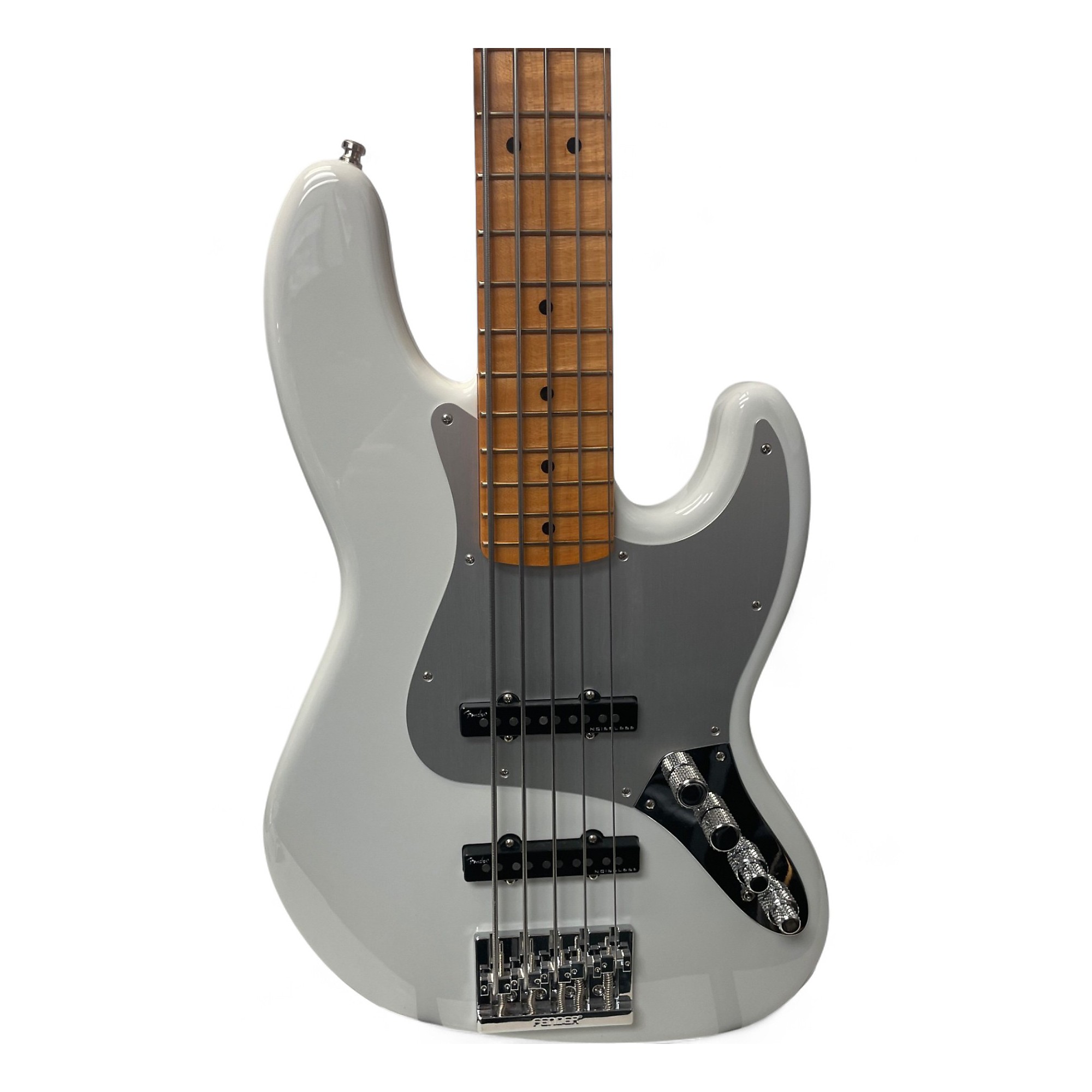 Used 2024 Fender American Ultra II Jazz Bass V avalanche